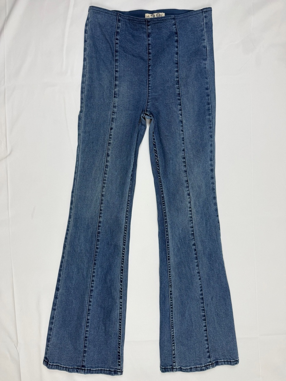 We The Free Free People Twenty Eight Flare Jeans 28 Pull On High Rise Denim